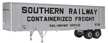 Walthers Cornerstone Flexi-Van 40' Trailer - Southern