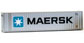 Walthers Cornerstone 40' High Cube Intermodal Box-Type Container - Maersk