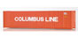 Walthers Cornerstone 40' High Cube Intermodal Box-Type Container - Columbus Line