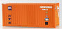 Walthers Cornerstone 20' Ribbed-Side Intermodal Box-Type Container - NYK
