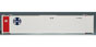 Walthers Cornerstone® 48' Stoughton Smoothside Box-Type Intermodal Container – Santa Fe