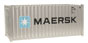 Walthers Cornerstone 20' Corrugated Container - Maersk