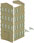 Walthers Cornerstone Modulars™ Large Door Wall Section