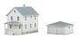 Walthers Cornerstone Two-Story House w/Garage