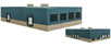 Walthers Cornerstone Modern Steel Warehouse (N Scale)