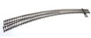 WalthersTrack Code 83 Nickel Silver DCC Friendly Curved Turnout (24in. and 28in. Radii) -  Left Hand