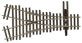 Walthers Shinohara Code 83 Nickel Silver Turnout - #2 Wye - DCC Friendly