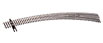 Walthers Shinohara Code 83 Nickel Silver Turnout - #7-1/2 Right Hand Curved - DCC Friendly