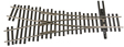 Walthers Shinohara Code 83 Nickel Silver Turnout - #2-1/2 Wye - DCC Friendly