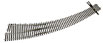 Walthers Shinohara Code 83 Nickel Silver Turnout - #7 Right Hand Curved - DCC Friendly