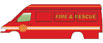 Walthers SceneMaster Service Van - Fire & Rescue