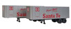 Walthers SceneMaster 32' Trailer (Pack of 2) - Santa Fe