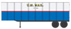 Walthers SceneMaster 32' Trailer (Pack of 2) - U.S. Mail