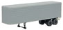 Walthers SceneMaster 35' Fluted-Side Trailer (Pack of 2) - Undecorated
