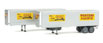 Walthers SceneMaster 35' Fluted-Side Trailer (2-Pack) - Western Pacific