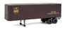 Walthers SceneMaster 35' Fluted-Side Trailer 2-Pack - United Parcel Service (1950s - 1960s, Bowtie logo)