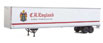 Walthers SceneMaster 53' Stoughton Trailer (2-Pack) - CR England