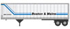 Walthers SceneMaster 40' Trailmobile Trailer (2-Pack) - Boston & Maine