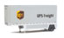 Walthers SceneMaster 26' Drop-Floor Trailer (2-Pack) - United Parcel Service (UPS) (Modern Shield)