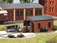 Walthers SceneMaster Light Industrial Rail Series Engine House & Refueling Facility Kit