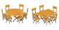 Walthers SceneMaster Tables and Chairs Kit