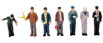 Walthers SceneMaster Vintage Railroad Workers (Pack of 7)