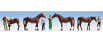 Walthers SceneMaster Horseback Riders (Set of 4)