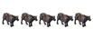 Walthers SceneMaster Beef Cattle (Pack of 16)