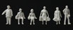 Walthers SceneMaster Standing and Walking Figures - Unpainted (Pack of 72)