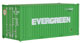 Walthers SceneMaster 20' Ribbed-Side Container - Evergreen