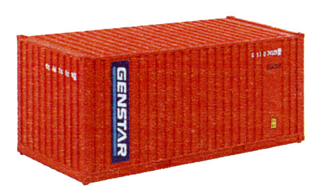 Walthers SceneMaster 20' Ribbed-Side Container - Genstar