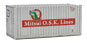 Walthers SceneMaster 20' Container w/Flat Panel - Mitsui OSK Lines