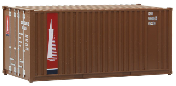 Walthers SceneMaster 20' Container w/Flat Panel - TransAmerica