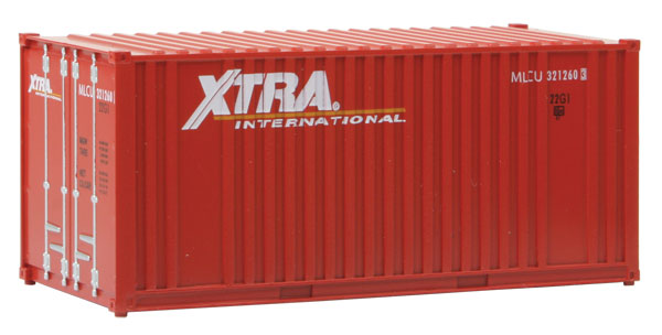 Walthers SceneMaster 20' Container w/Flat Panel - Xtra Leasing Intermodal