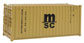 Walthers SceneMaster 20' Corrugated-Side Container - Mediterranean Shipping Co. (MSC)