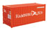 Walthers SceneMaster 20' Corrugated-Side Container - Hamburg Sud