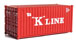 Walthers SceneMaster 20' Corrugated Container - K-Line