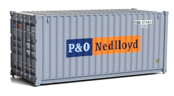 Walthers SceneMaster 20' Corrugated Container - P&O Nedlloyd
