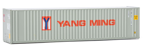 Walthers SceneMaster 40' Hi-Cube Corrugated Container w/Flat Roof - Yang Ming