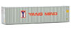 Walthers SceneMaster 40' Hi-Cube Corrugated Container w/Flat Roof - Yang Ming