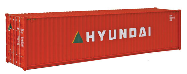 Walthers SceneMaster 40' Hi-Cube Corrugated Container - Hyundai
