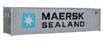 Walthers SceneMaster 40' Hi-Cube Corrugated Container - Maersk-Sealand