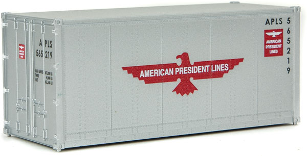 Walthers SceneMaster 20' Smooth-Side Container - American President Lines