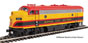 WalthersMainline EMD F7 A (Standard DC) - Kansas City Southern #2 Meridian (Belle)