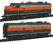 WalthersProto Empire Builder EMD F7A-B Set w/Tsunami® Sound & DCC (Simplified Scheme) - Great Northern Nos. 364A, 364B