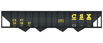 WalthersMainline 50' 100-Ton 4-Bay Hopper - CSX CSXT 345837