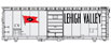 WalthersMainline 40' PS-1 Boxcar - Lehigh Valley LV 62084