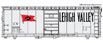 WalthersMainline 40' PS-1 Boxcar - Lehigh Valley LV 62089