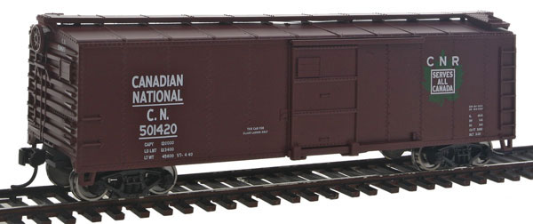 WalthersMainline 40' Steel Boxcar w/Dreadnaught Ends - Canadian National CN 501420