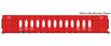 WalthersMainline 72' Centerbeam Flatcar with Opera Windows - British Columbia Railway BCOL 873780